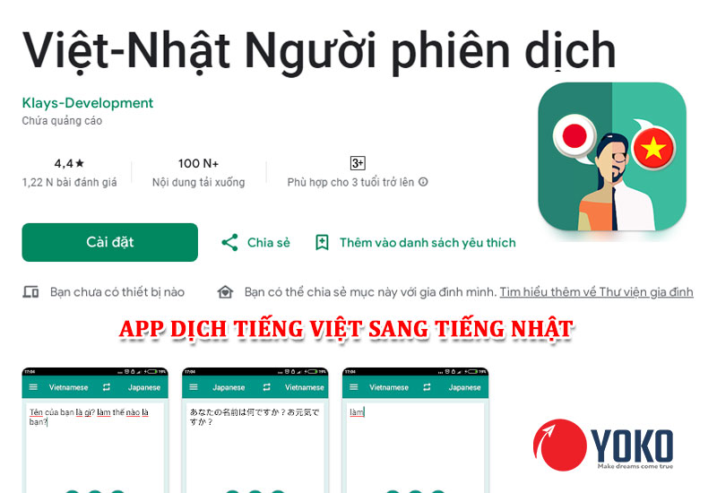 APP Việt-Nhật Người phiên dịch