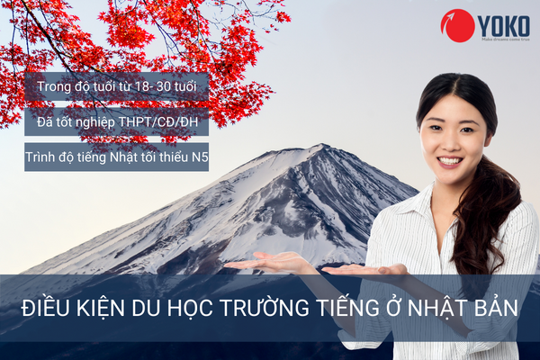Điều kiện du học trường Tiếng ở Nhật Bản