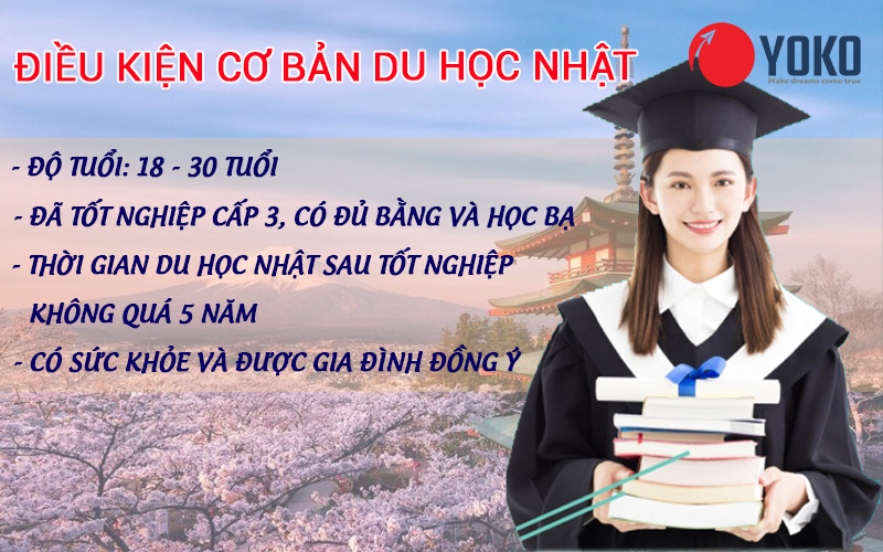 Điều kiện cơ bản khi đi du học Nhật Bản