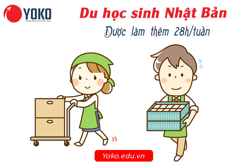 Du học sinh Nhật Bản được làm thêm 28h/tuần