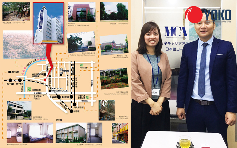 Địa điểm trường nhật ngữ MCA - giảng viên có kinh nghiệm