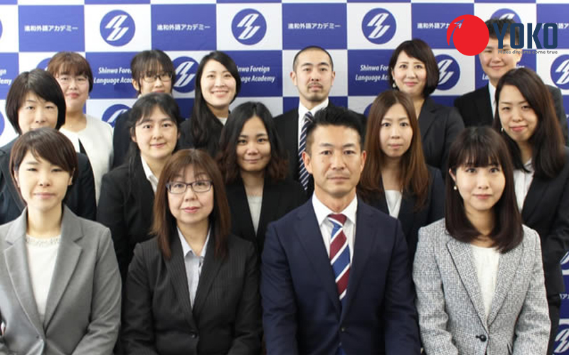 Đội ngũ giảng viên học viện ngoại ngữ Shinwa