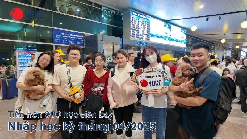 Tiễn hơn 300 học viên bay và nhập học thàng 4/2025