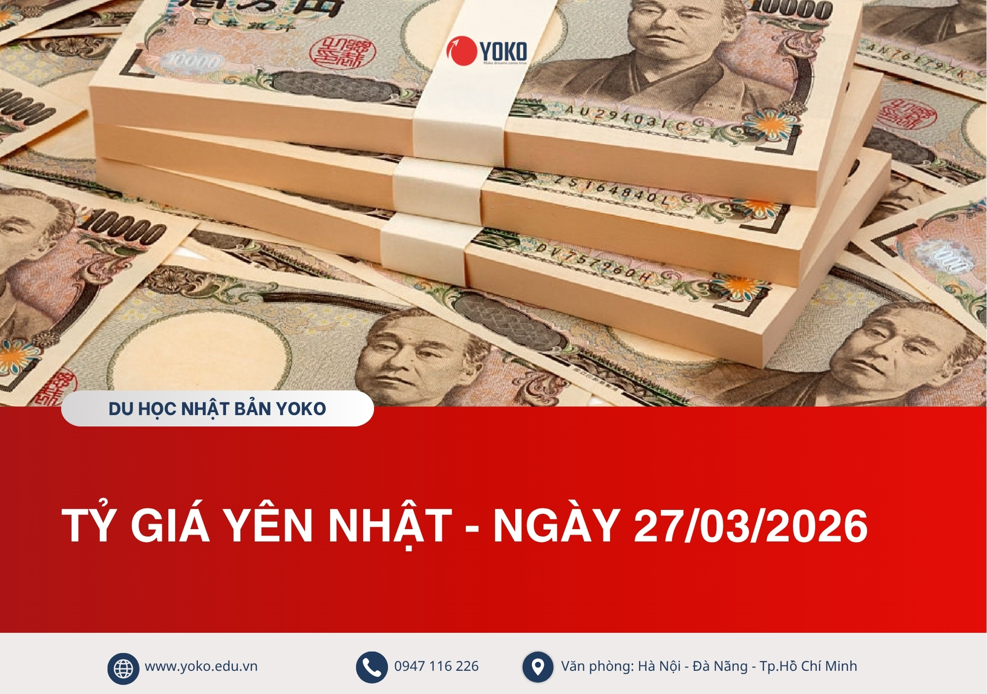 Tỷ giá Yên Nhật hôm nay
